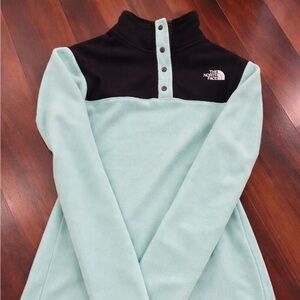 The North Face mint black fleece